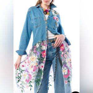 NWT ARATTA CELINE MAXI SHIRT Sz MEDIUM